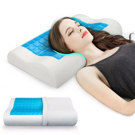 Almohada de Gel Ortopédica + Funda: Descanso y Comodidad para Tu Cuello