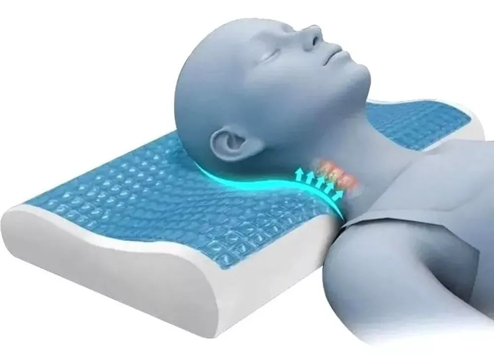 Almohada de Gel Ortopédica + Funda: Descanso y Comodidad para Tu Cuello