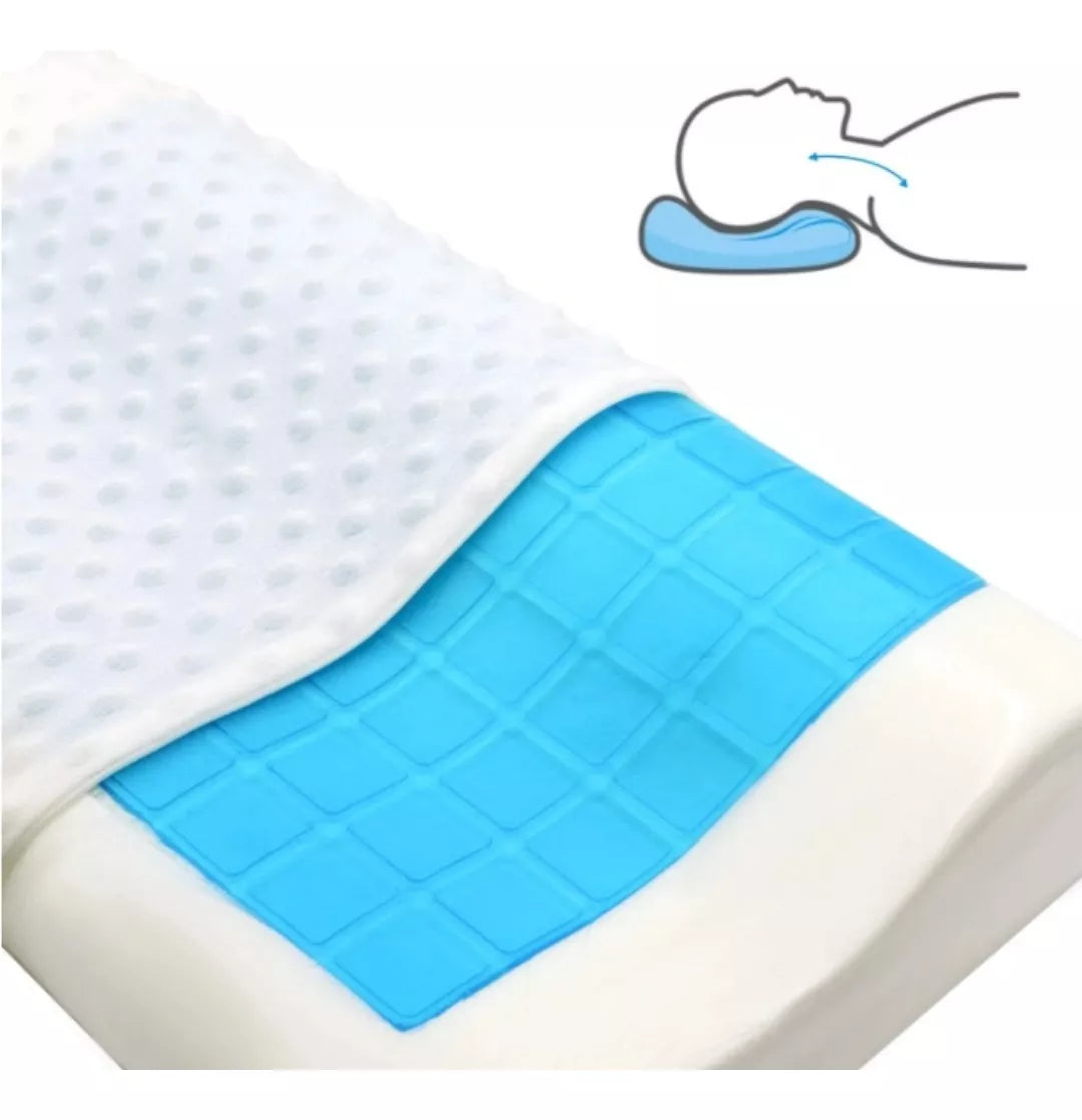 Almohada de Gel Ortopédica + Funda: Descanso y Comodidad para Tu Cuello