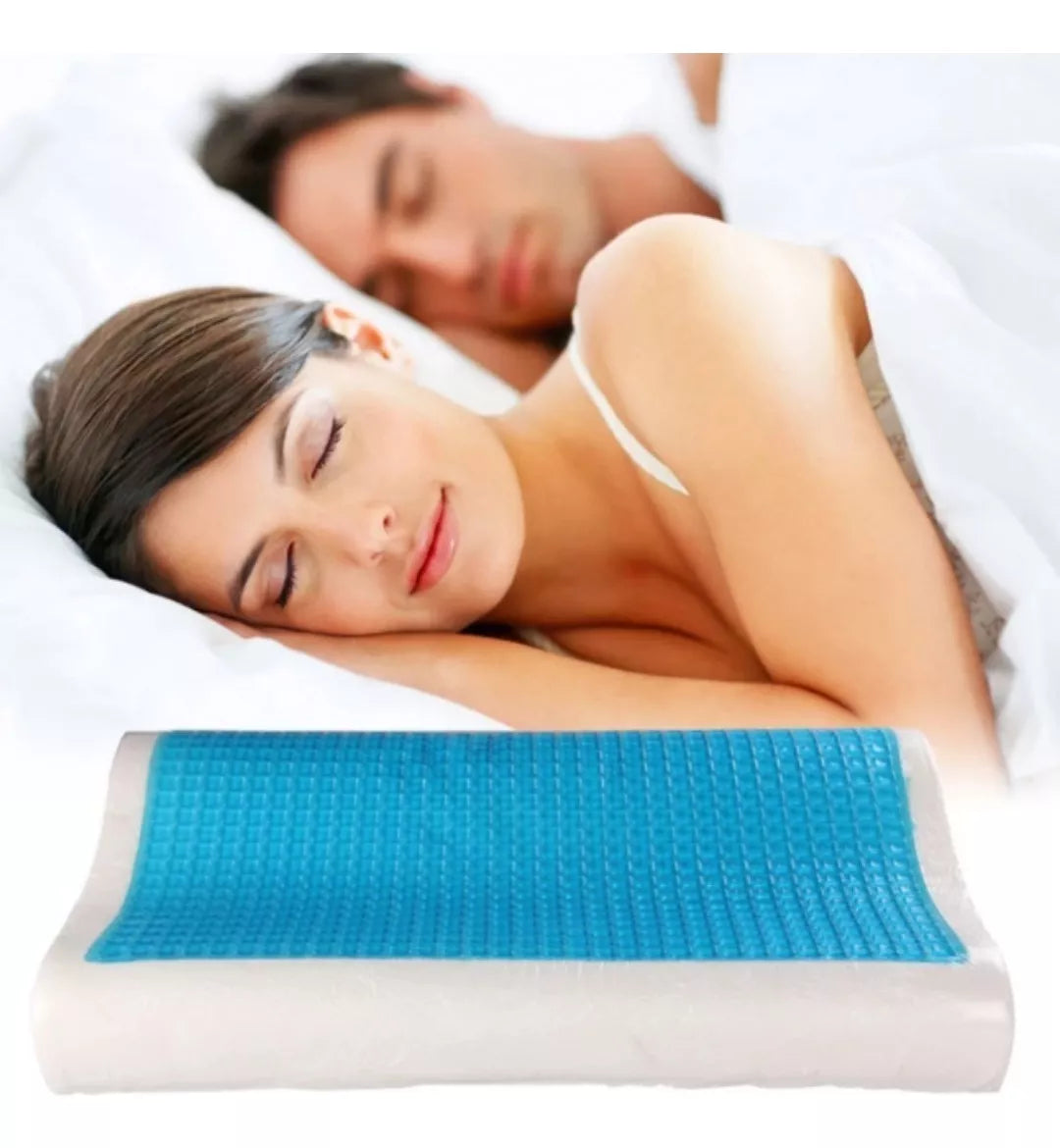 Almohada de Gel Ortopédica + Funda: Descanso y Comodidad para Tu Cuello