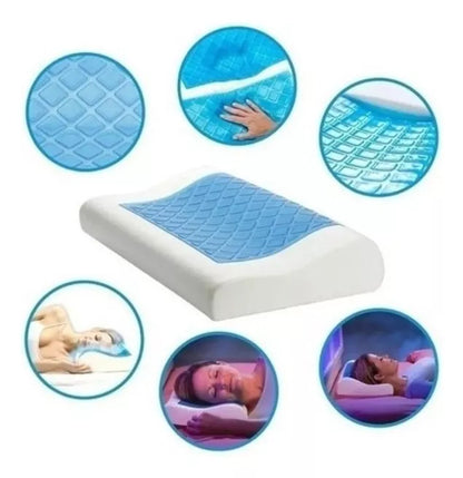 Almohada de Gel Ortopédica + Funda: Descanso y Comodidad para Tu Cuello