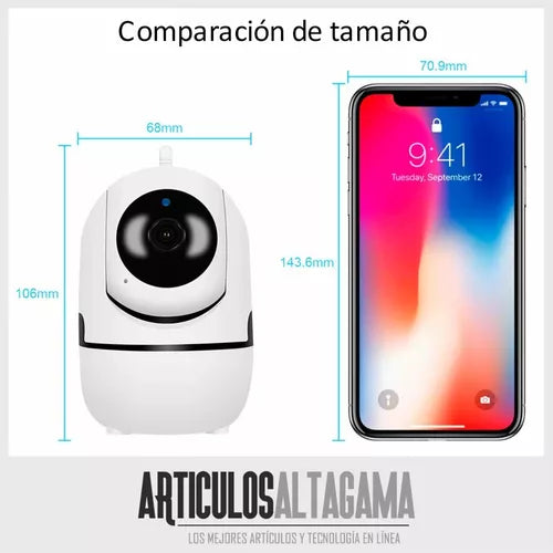 Cámara de Seguridad Inteligente con Audio Bidireccional y Control Remoto