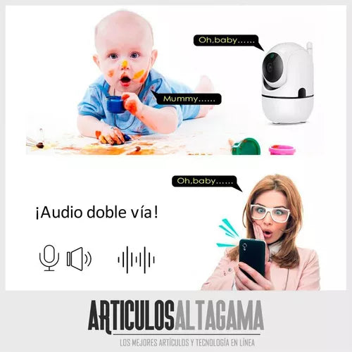 Cámara de Seguridad Inteligente con Audio Bidireccional y Control Remoto