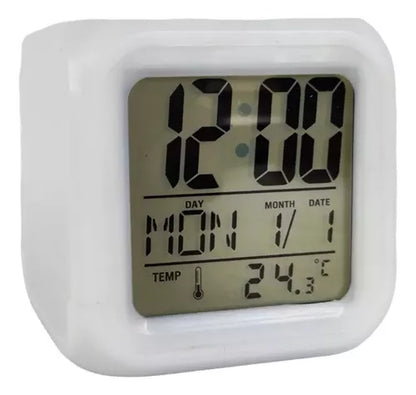 Reloj Electrónico de Cubo con Pantalla LCD