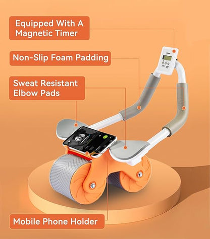 Rodillo Abdominal Multifuncional para Entrenamiento en Casa