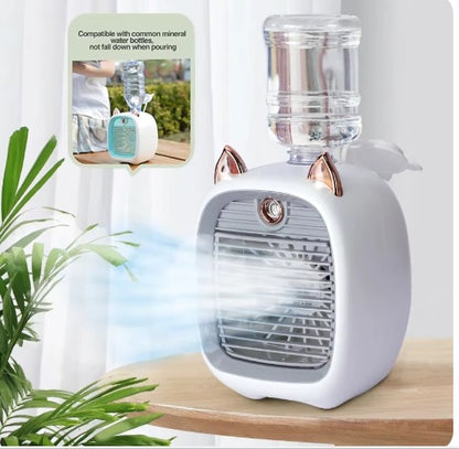 Enfriador de Aire Portátil 3 en 1: Ventilador, Humidificador y Aire Acondicionado Personal