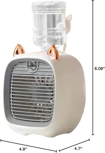 Enfriador de Aire Portátil 3 en 1: Ventilador, Humidificador y Aire Acondicionado Personal